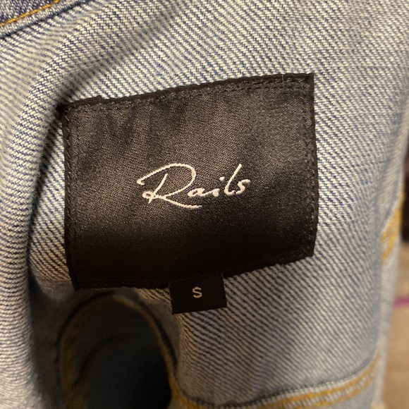 Rails women short sleeves jeans jacket jean size S in excellent condition - Picture 7 of 11